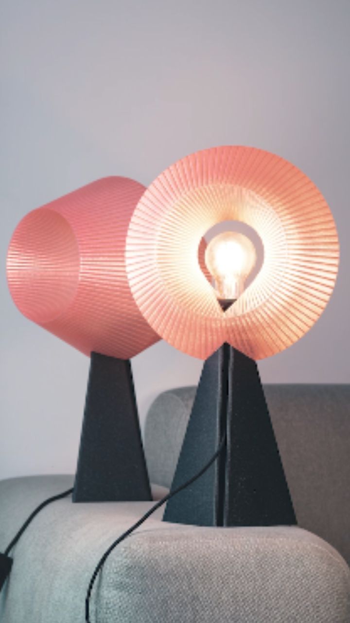 Solar Halo Sculptural Accent Lamp