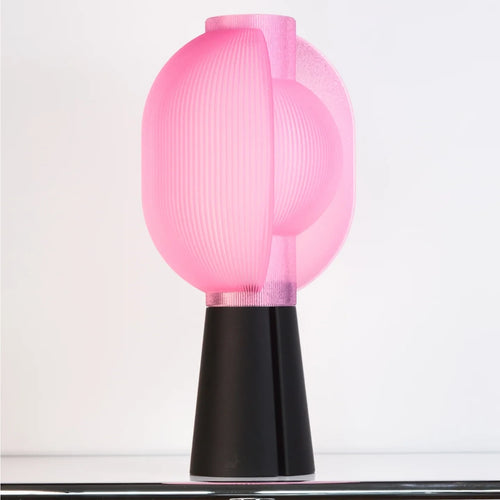 Fin Capsule Totem Lamp — Architectural Lantern Sculpture