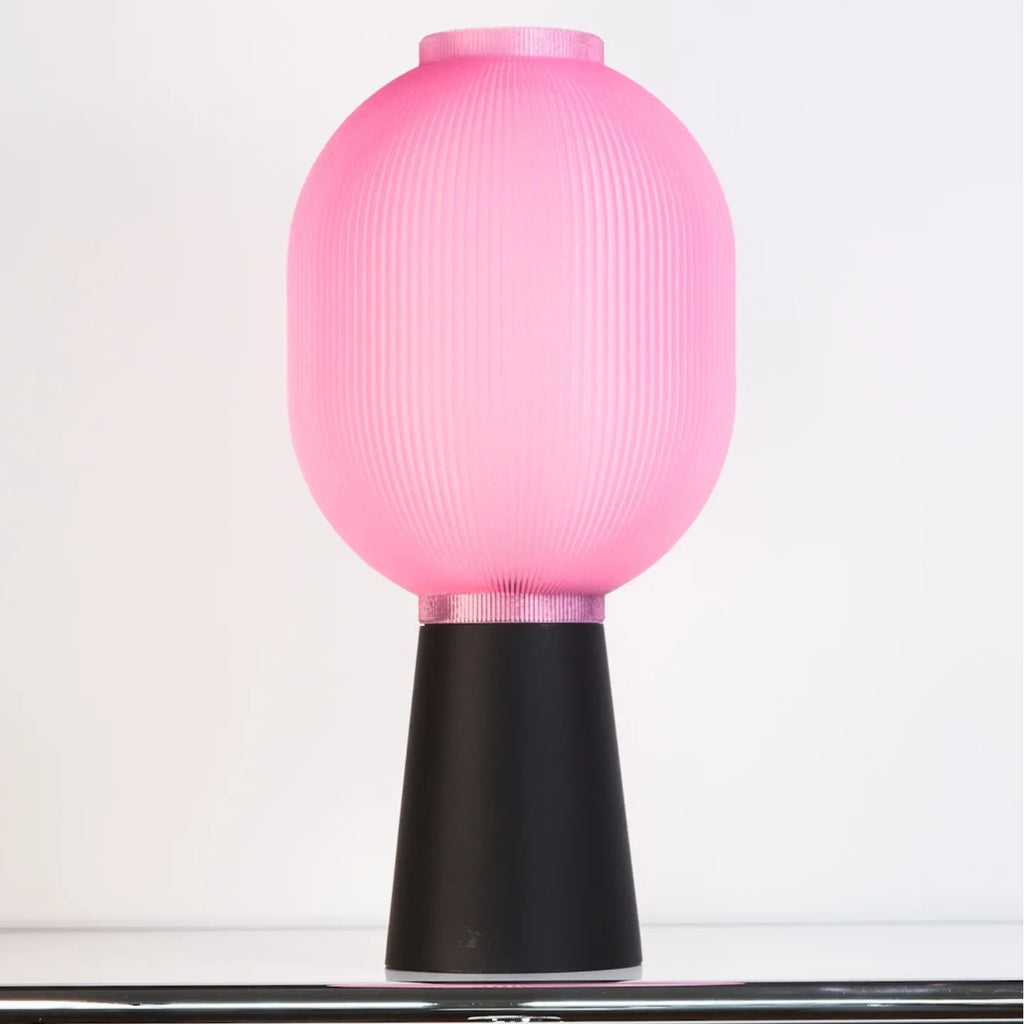 Fin Capsule Totem Lamp — Architectural Lantern Sculpture
