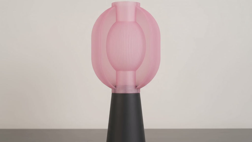 Fin Capsule Totem Lamp — Architectural Lantern Sculpture